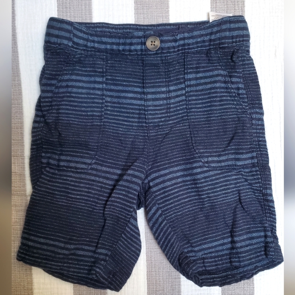 Linen blend shorts